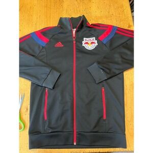 New York Red Bulls MLS 2010 Adidas‎ Black Anthem Track Jacket Men's Medium